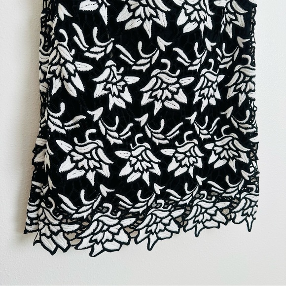 Gianni Bini Wild Flower Lace Midi Dress off shoulder bodycon - Picture 11 of 12